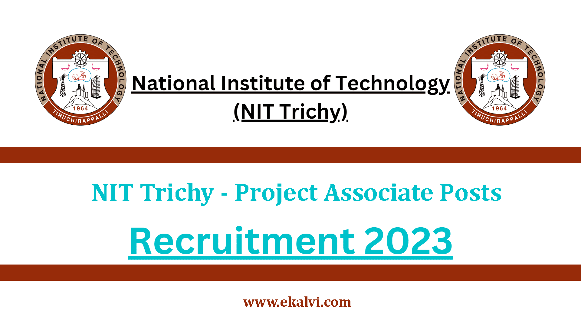 NIT Trichy Recruitment 2023 Project Associate Posts