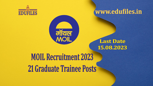 MOIL Recruitment 2023  Graduate Trainee Posts