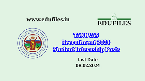 TANUVAS Recruitment 2024 Student Internship Posts