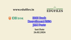 IDBI Bank Recruitment 2024 500 JAM Posts