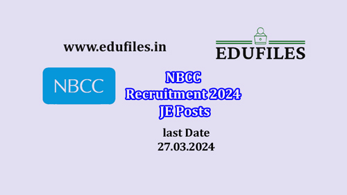 NBCC Recruitment 2024  JE Posts