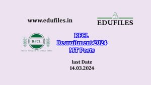 RFCL Recruitment 2024  MT Posts