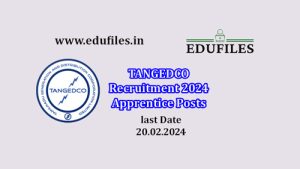 TANGEDCO Recruitment 2024  Apprentice Posts