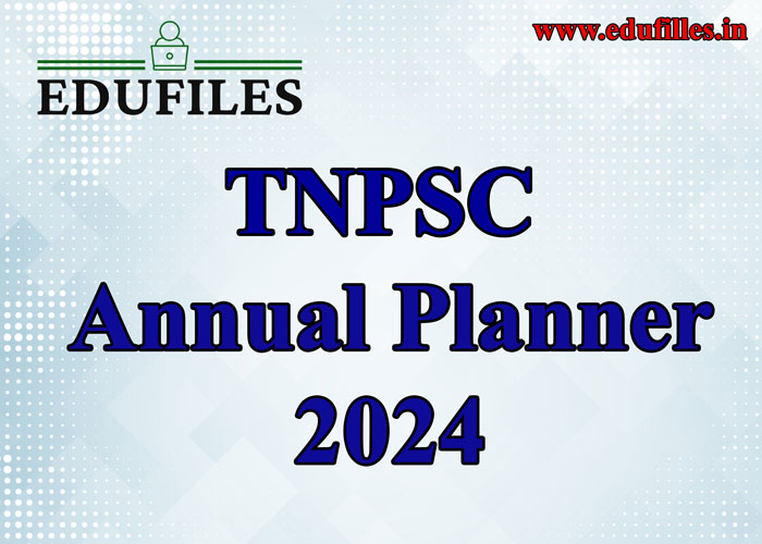 TNPSC Annual Planner – 2024 PDF Format