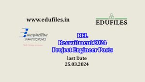 BEL Recruitment 2024  Project Engineer Posts