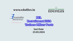 BEL Recruitment 2024 Trainee Officer Posts