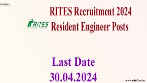 RITES Recruitment 2024- Resident Engineer Posts